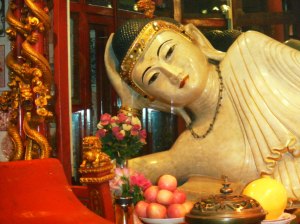 Jade Buddha reclining