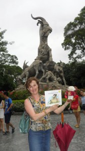 Rodney and I meet the Five Rams of Guangzhou!