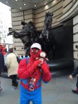 Wiht Spiderman!