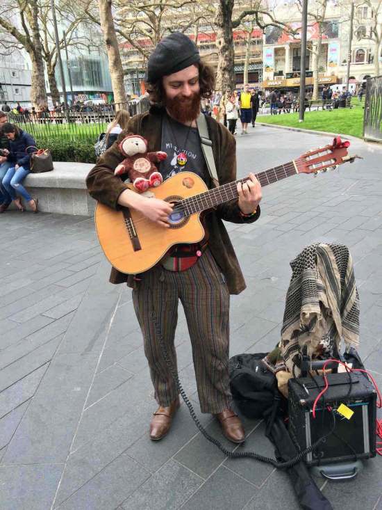 With the lovely Liam of Leicester Square