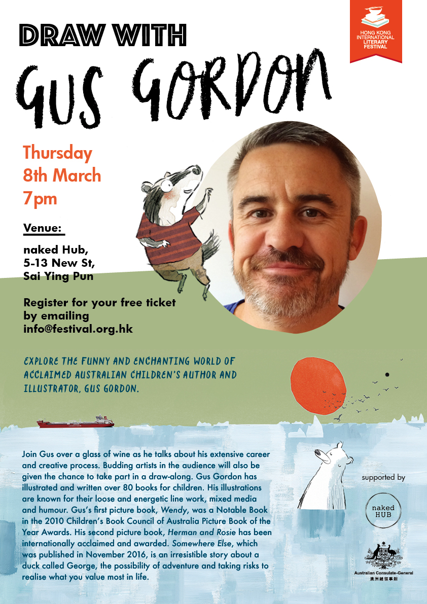 Gus Gordon event, 8th March 2018