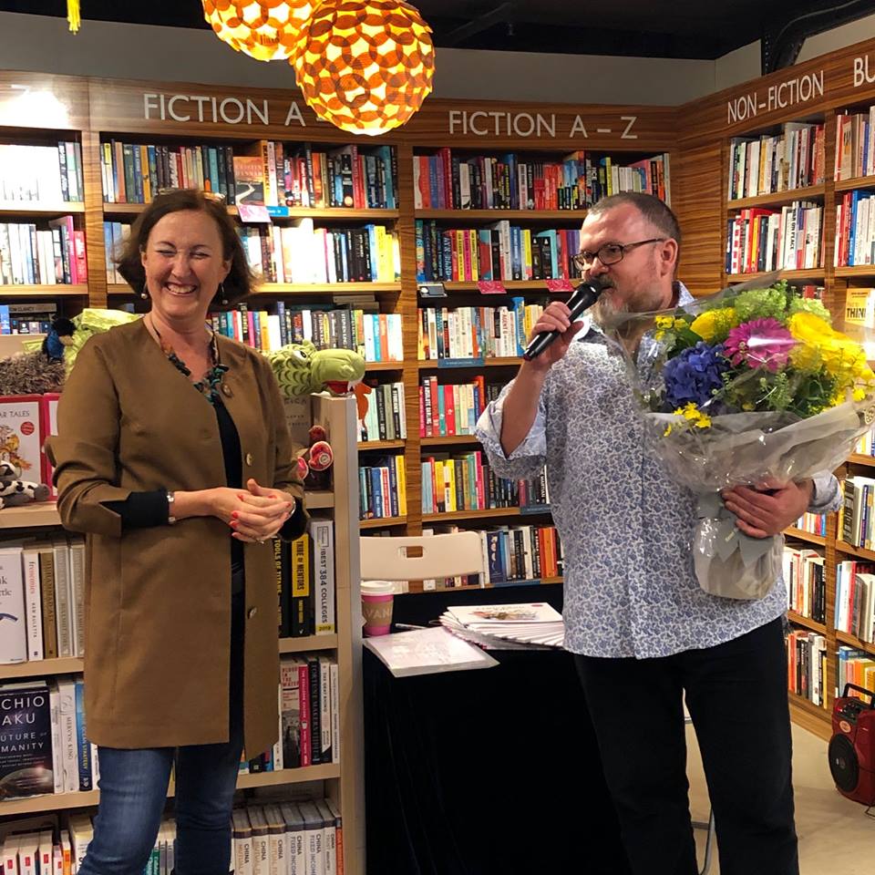 harry harrison takes the stage! bookazine launch jan 2019