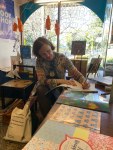 Signing books at The Children’s Bookshop, Beecroft