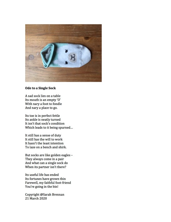Ode to a Single Sock